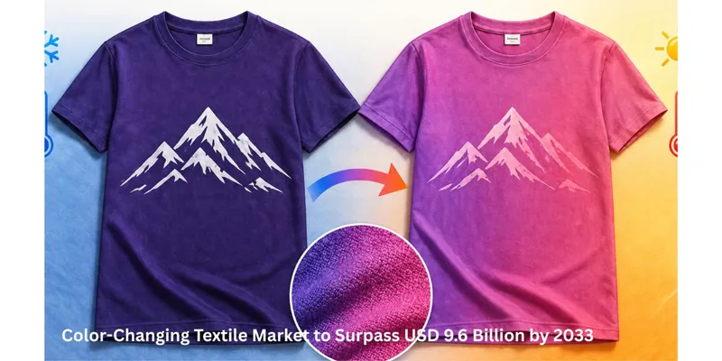 Color-Changing Textile Market to Surpass USD 9.6 Billion by 2033 at 11.8% CAGR 